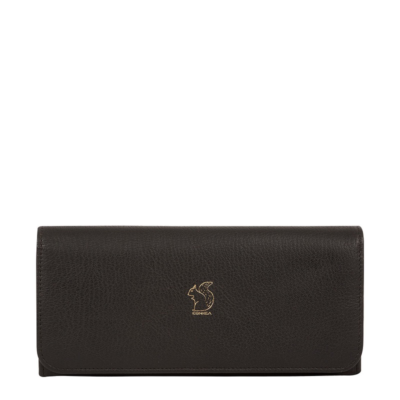 'Jorja' Pebble Black Leather Purse