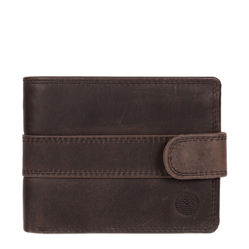 'Jude' Antique Black Handcrafted Leather Wallet