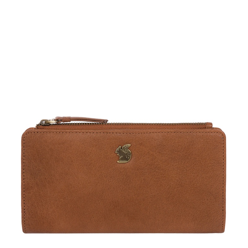 'Kittie' Tan Leather Purse