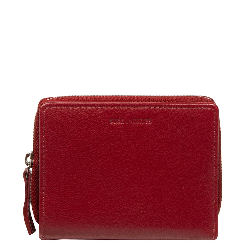 'Leah' Red Leather Purse