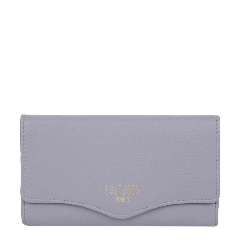 'Letitia' Pale Blue Leather Purse