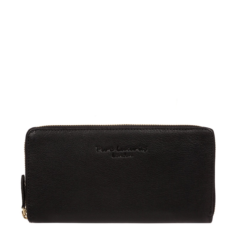 'Marylebone' Black Leather Purse