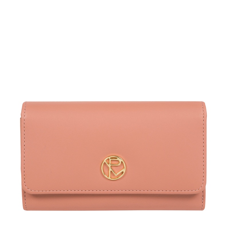 'Metz' Misty Rose Leather Purse