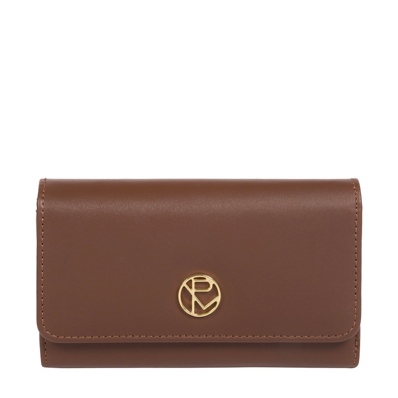 'Metz' Ombr Chestnut Leather Purse