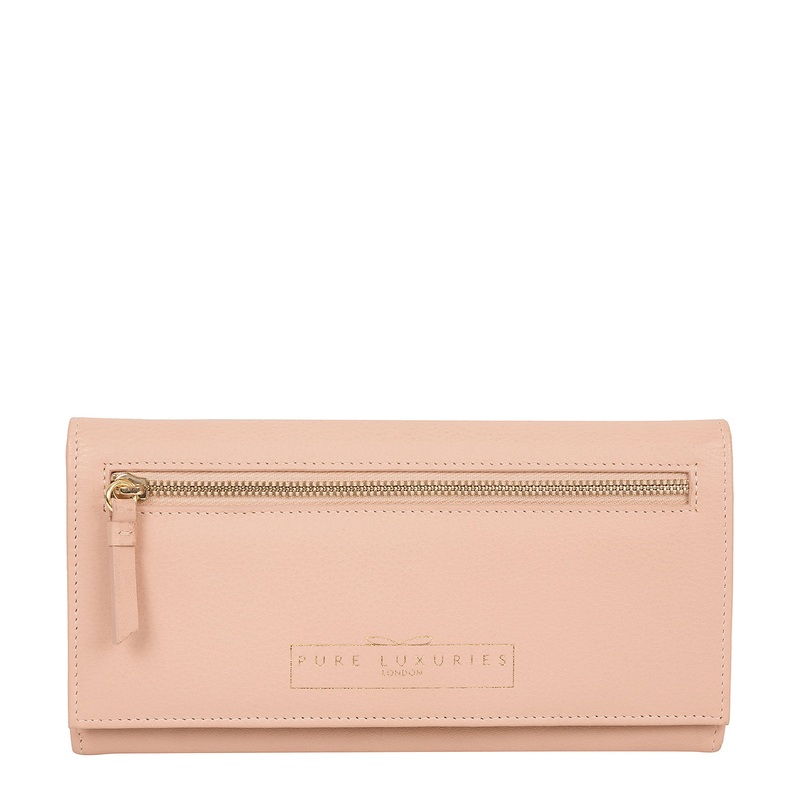 'Monika' Pink Cloud Leather Purse