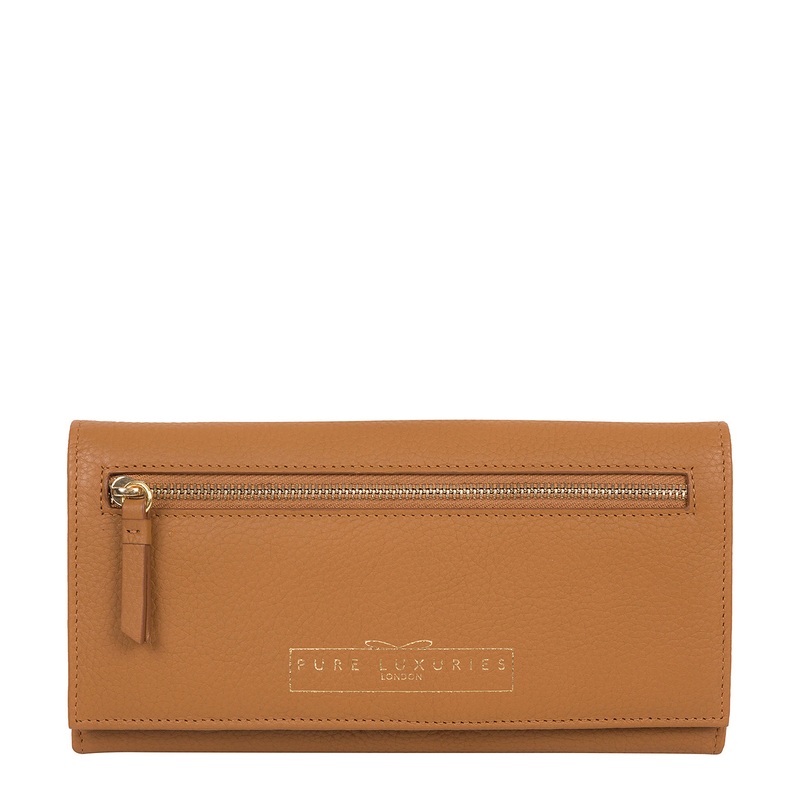 'Monika' Tan Leather Purse