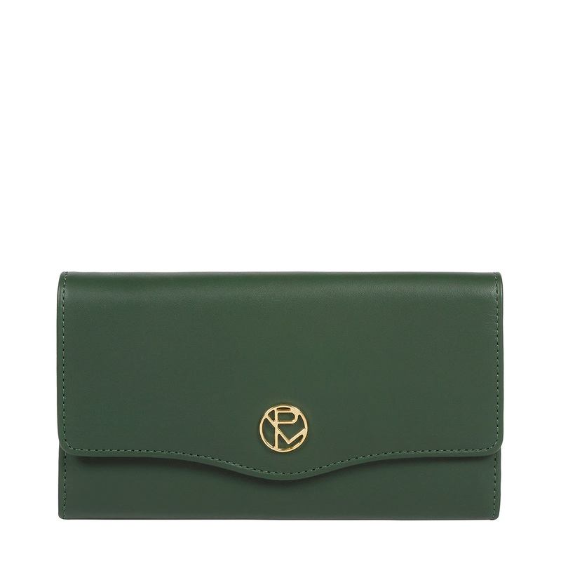 'Montpellier' Evergreen Leather Purse