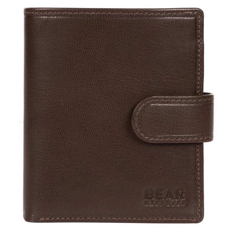'Nilsson' Dark Brown Leather Bi-Fold Wallet