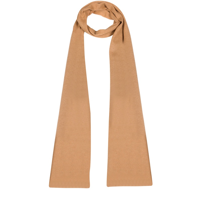 'Oxford' Caramel 100% Cashmere Scarf