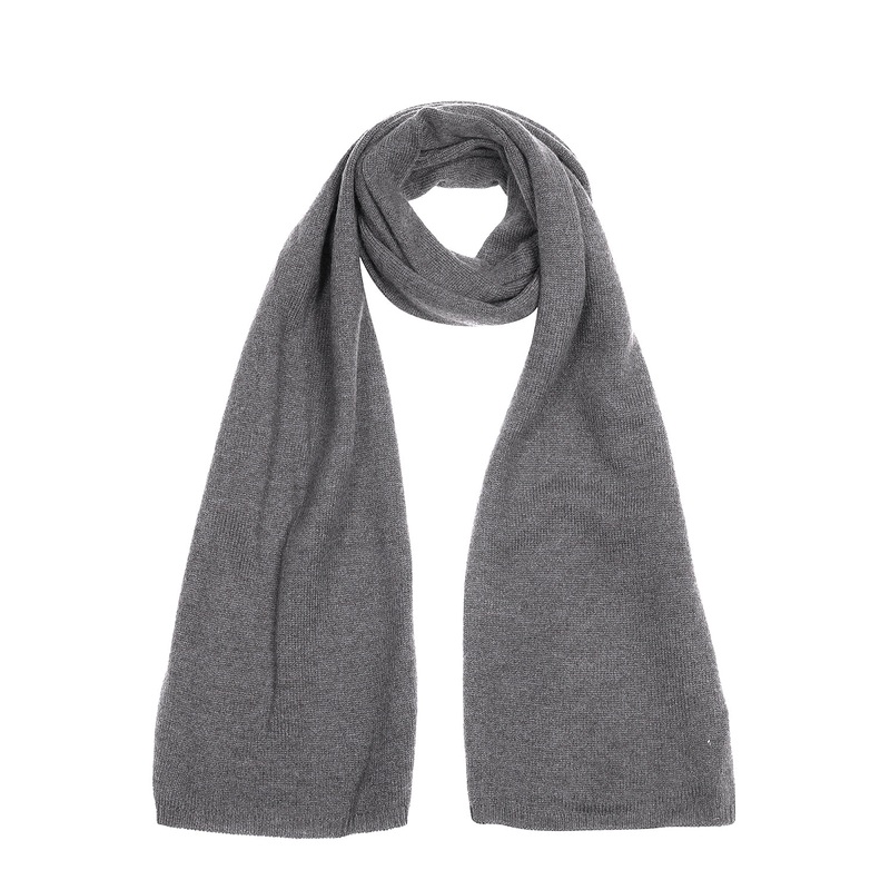 'Oxford' Grey 100% Cashmere Scarf