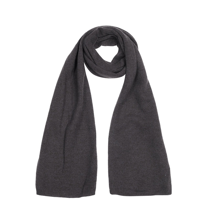 'Oxford' Slate 100% Cashmere Scarf