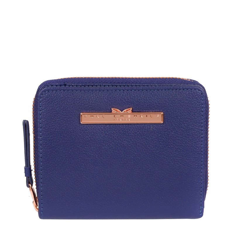 'Piper' Navy Blue Leather Purse