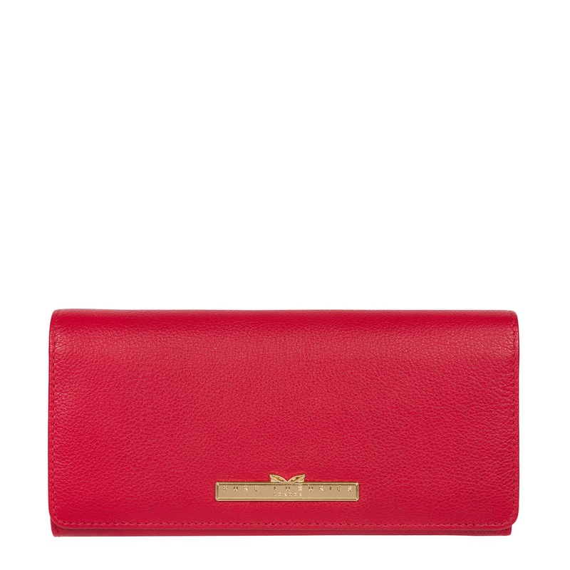 'Pipit' Barbados Cherry Leather Bi-Fold Purse
