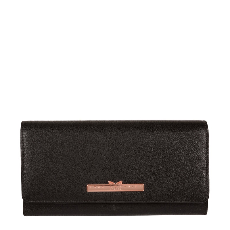 'Pipit' Black Leather Purse
