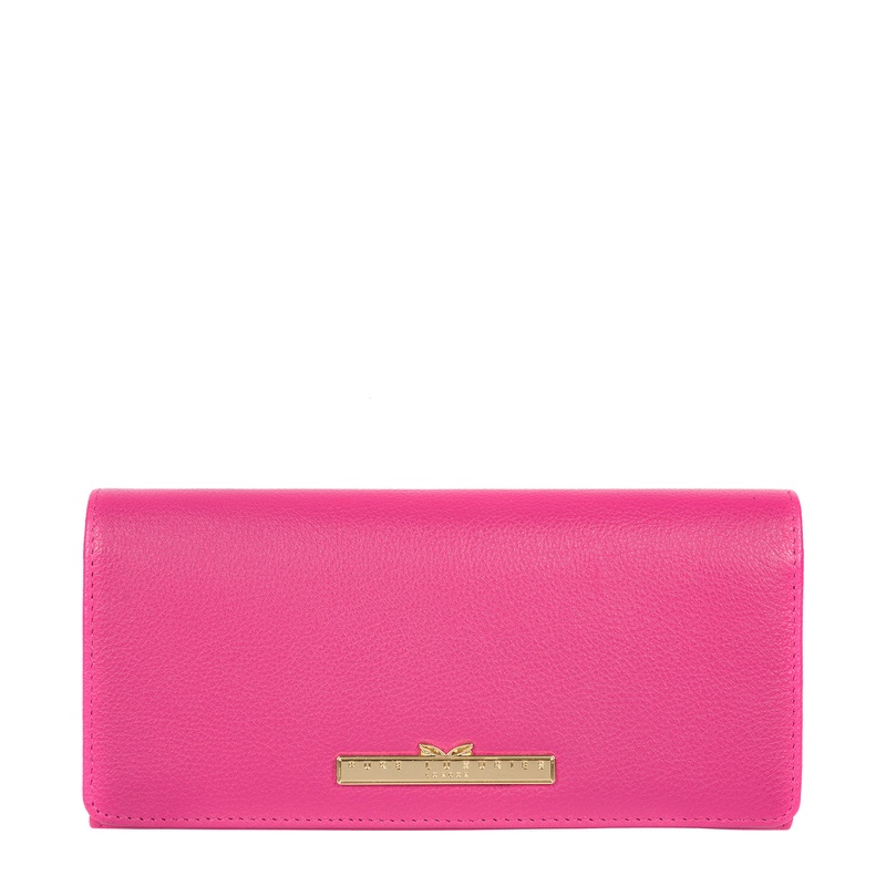 'Pipit' Fuchsia Leather Bi-Fold Purse