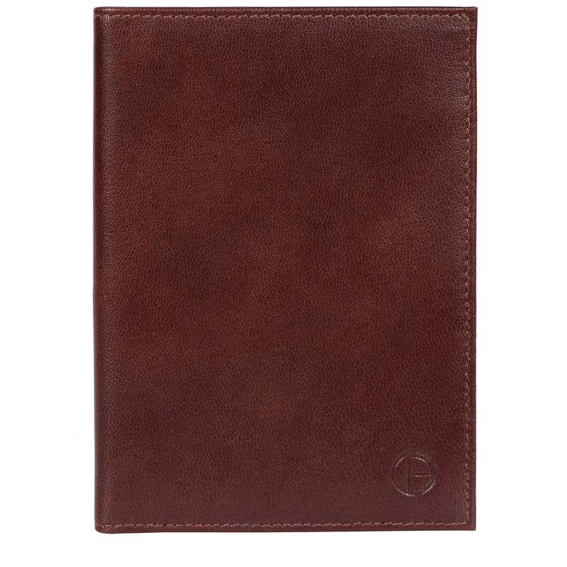 'Plane' Dark Brown Leather Passport Holder