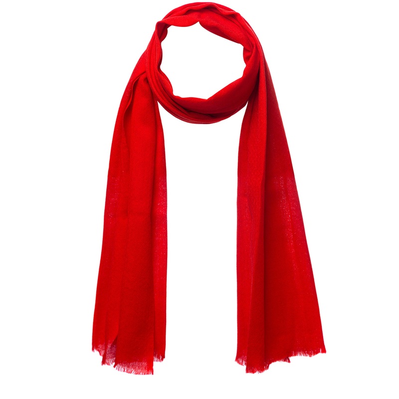 Red Coloured Fine Quality Cashmere Scarf