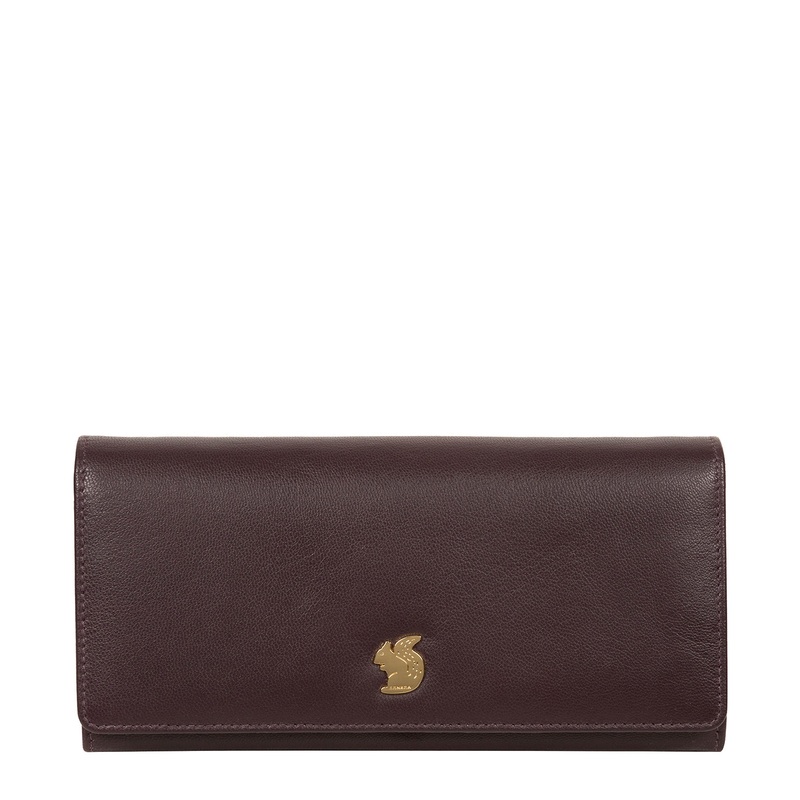 'Smith' Plum Leather Purse