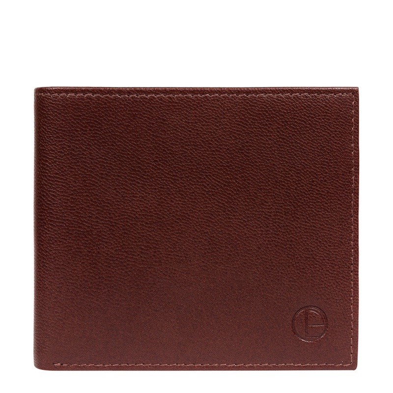 'Soloman' Brown Leather Bi-Fold Wallet