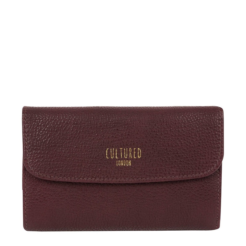 'Tatiana' Raisin Leather Purse