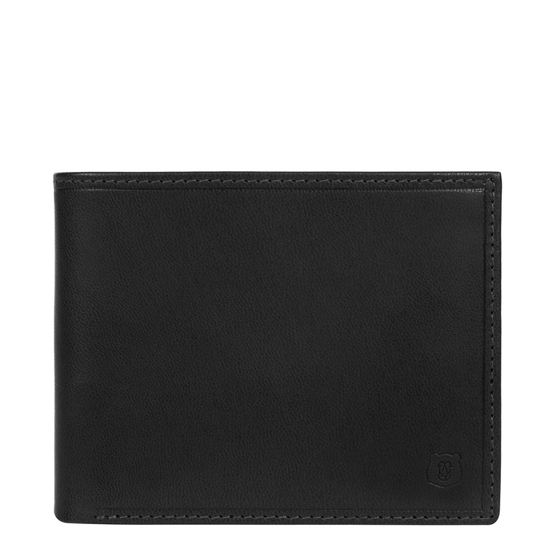 'Thor' Black Leather Bi-Fold Wallet