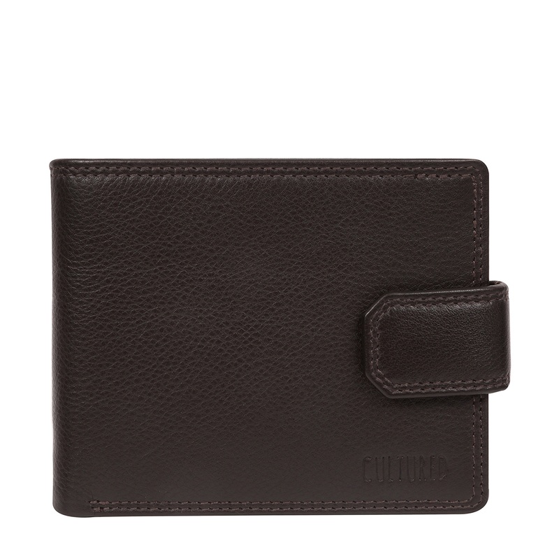 'Tommy' Brown Leather Bi-Fold Wallet