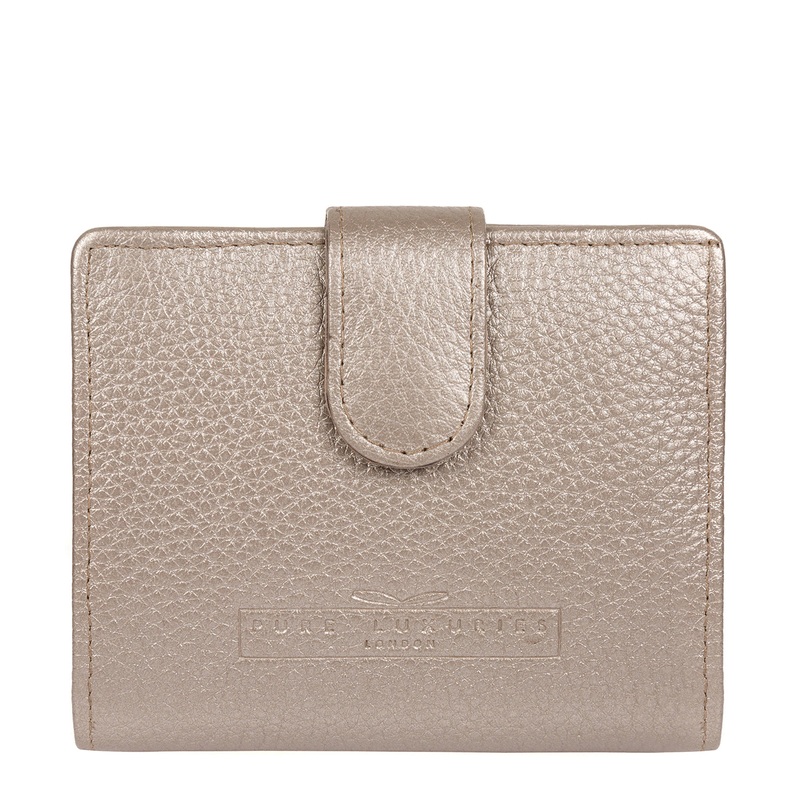 'Tori' Metallic Bronze Leather Purse