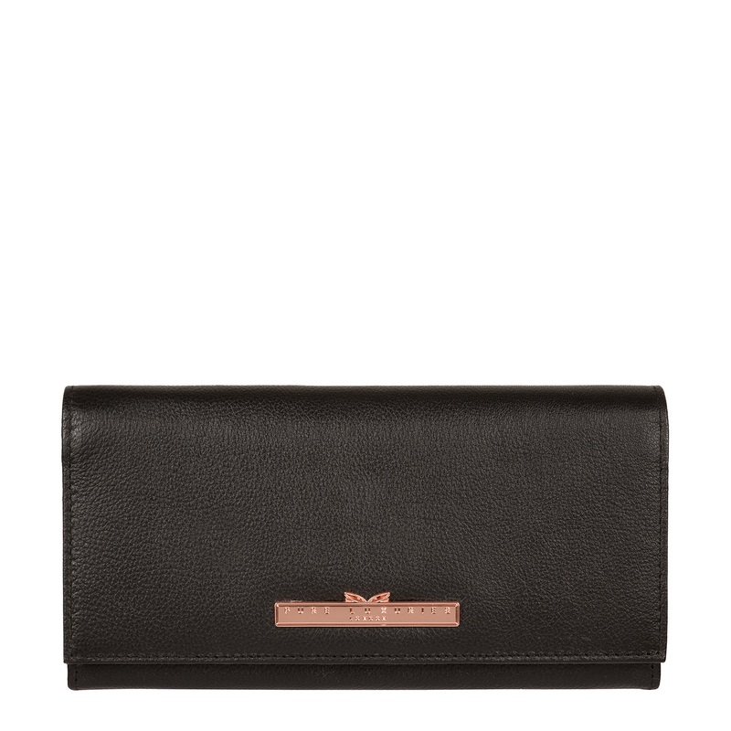 'Wren' Black Leather Purse