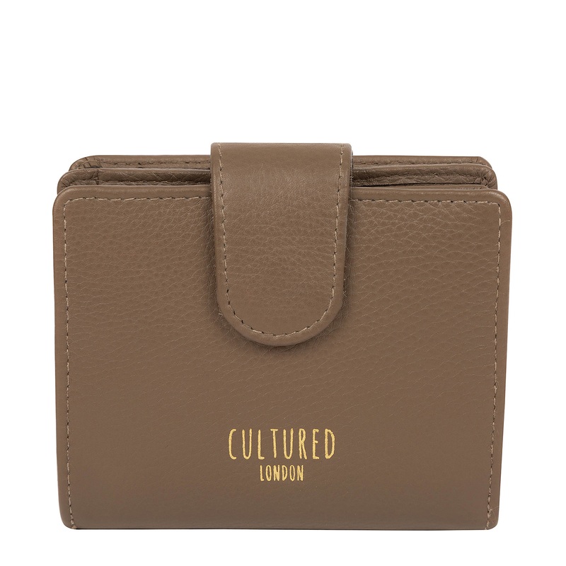 'Annalise' Taupe Leather Purse
