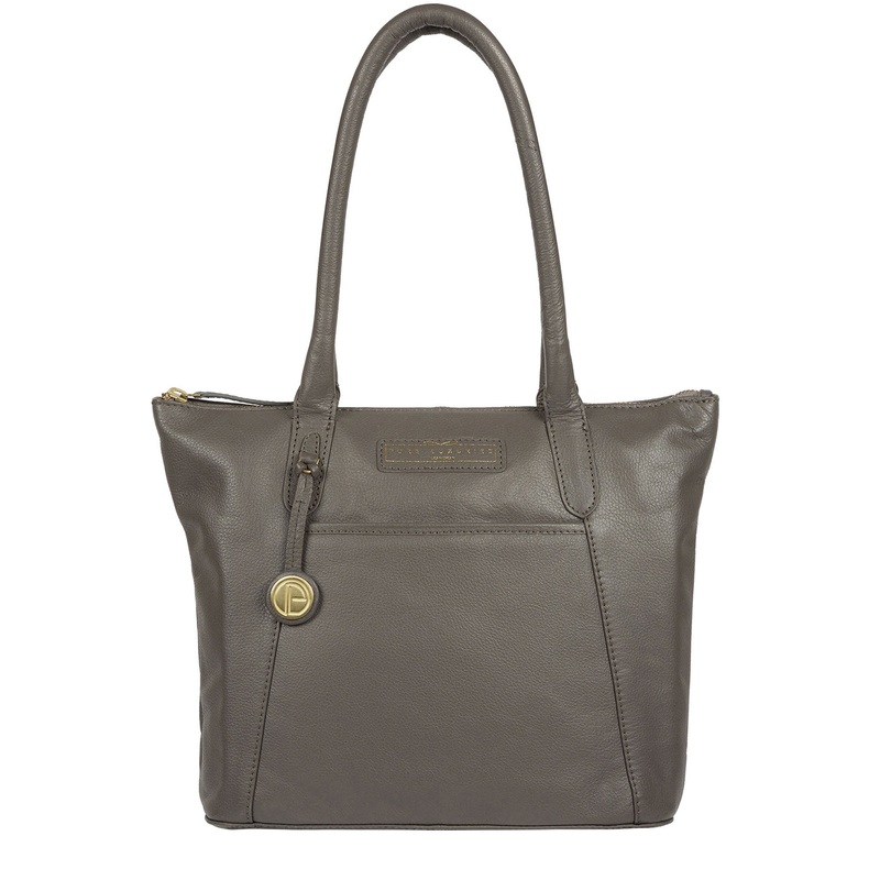 'Arundel' Grey Leather Handbag