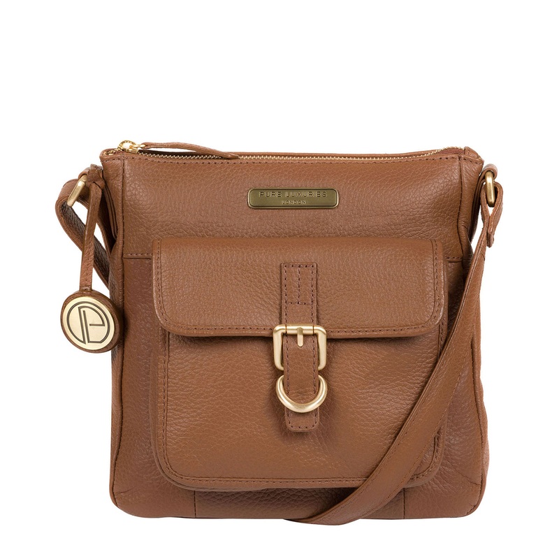 'Bembridge' Tan Leather Cross Body Bag