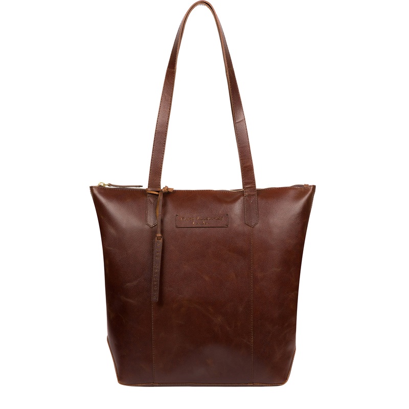 'Blendon' Vintage Brown Leather Shopper Bag