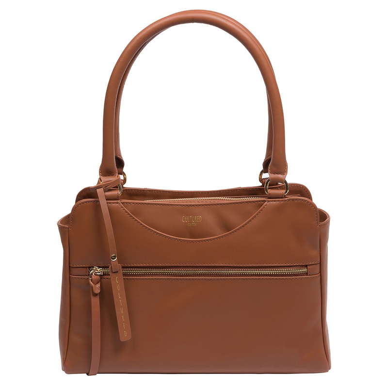 'Brianna' Oak Leather Handbag