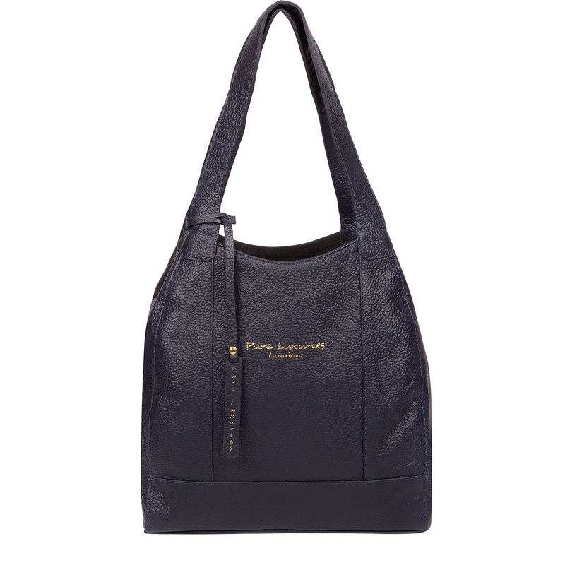 'Colette' Ink Leather Handbag