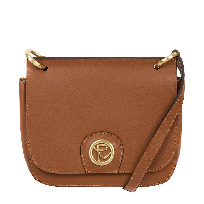 'Ennerdale' Tan Leather Cross Body Clutch Bag
