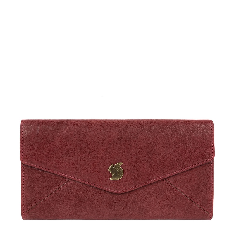 'Fion' Chilli Pepper Leather Tri-Fold Purse