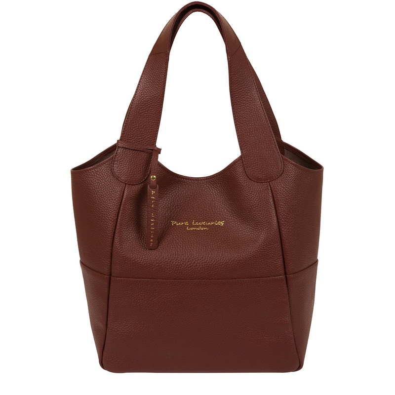 'Freer' Cognac Leather Tote Bag