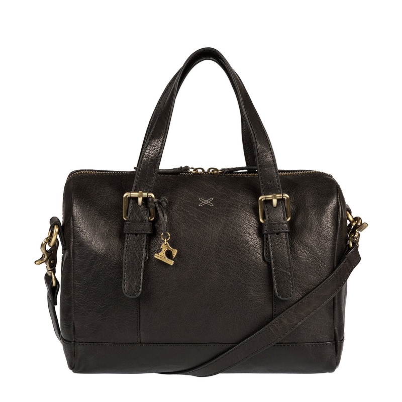 'Hayley' Black Leather Handbag
