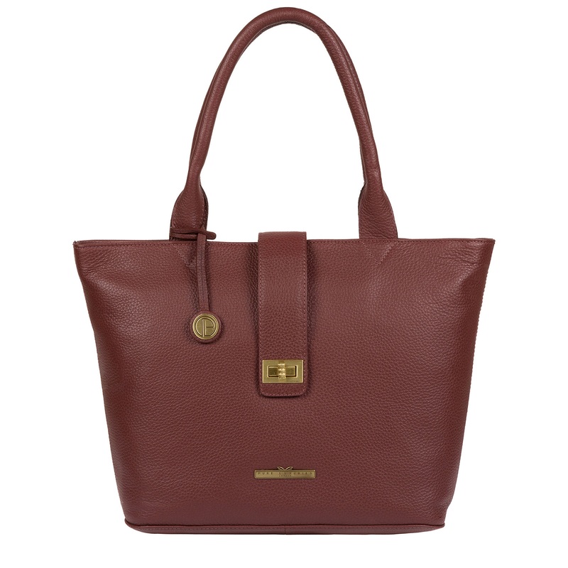 'Ida' Port Leather Tote Bag