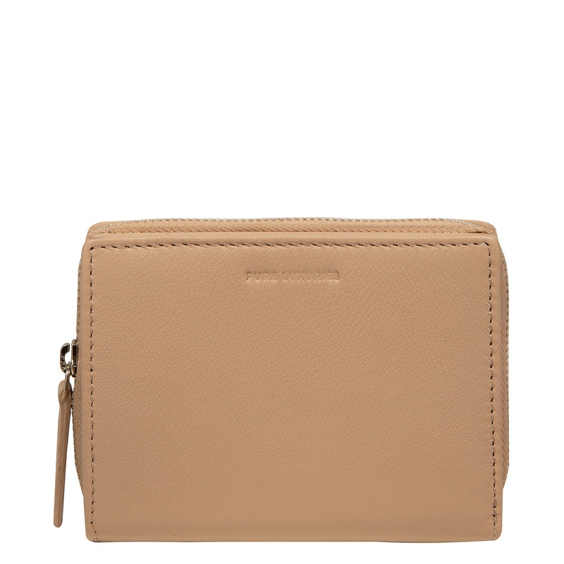 'Leah' Latte Leather Purse