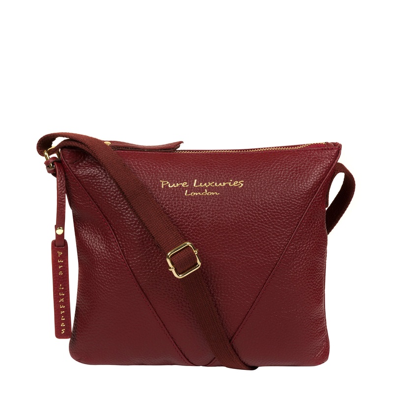 'Lupita' Red Leather Cross Body Bag