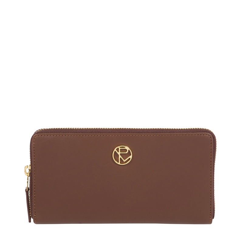 'Nimes' Ombr Chestnut Leather Purse