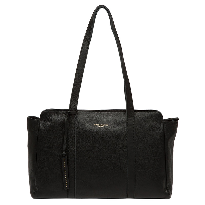 'Olney' Black Leather Handbag