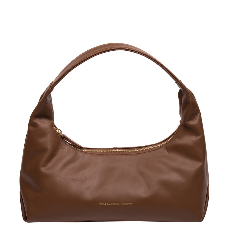 'Reese' Chestnut Nappa Leather Grab Bag