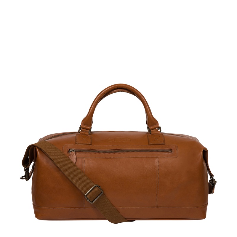 'Shuttle' Cinnamon Leather Holdall