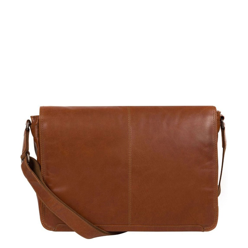 'Bermondsey' Chestnut Leather Messenger Bag