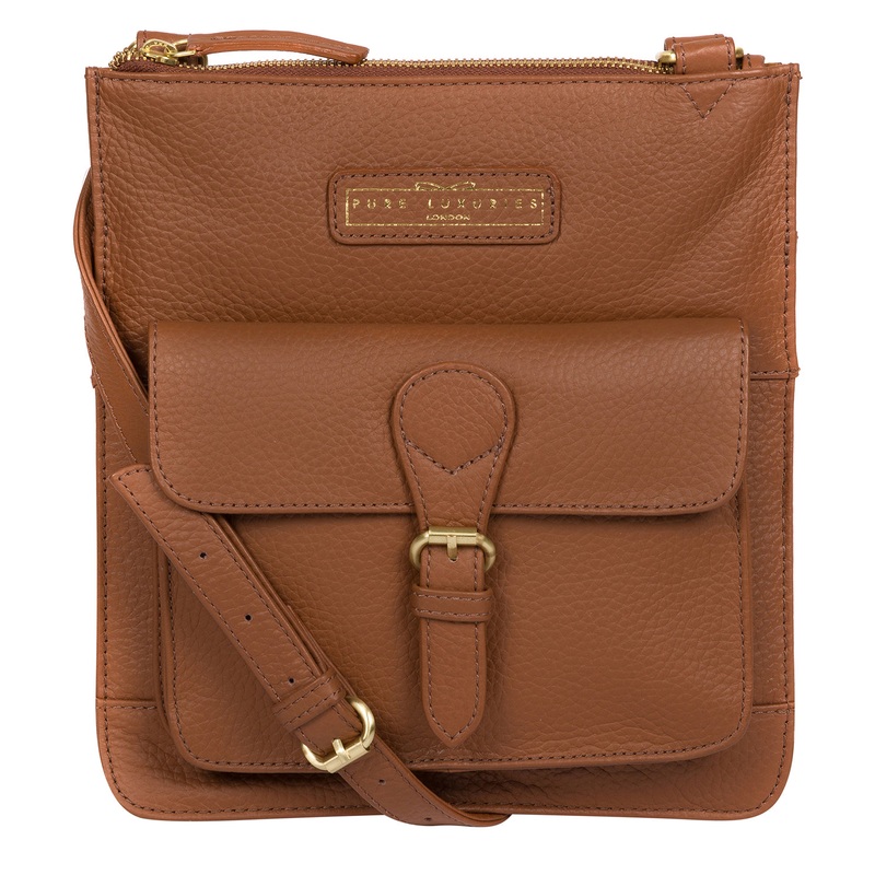 'Bibury' Tan Leather Cross Body Bag