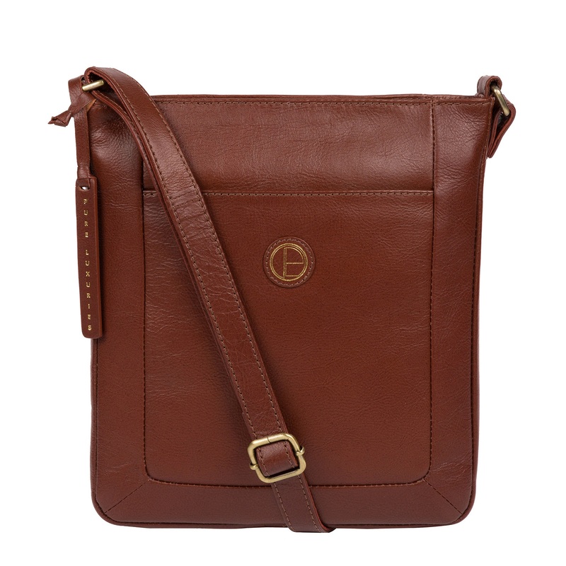 'Bythorn' Vintage Cognac Leather Cross Body Bag