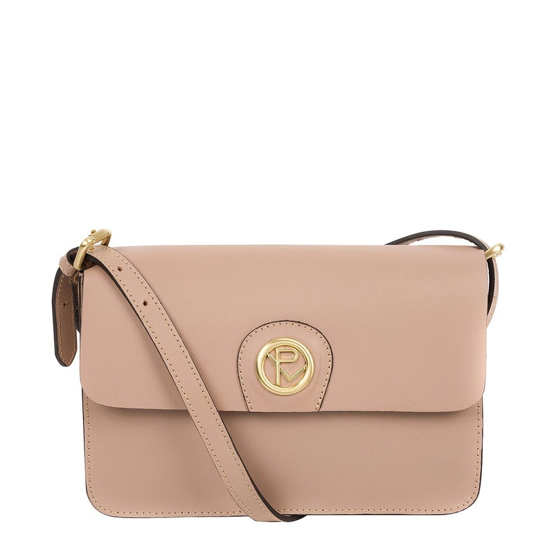 'Derwent' Blush Pink Leather Cross Body Bag