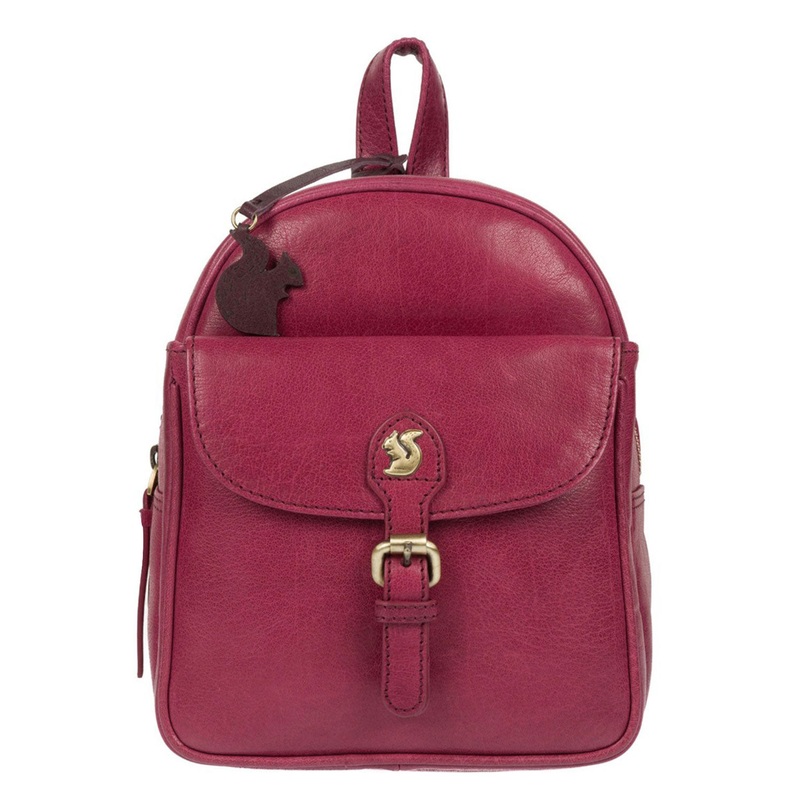 'Eloise' Orchid Leather Backpack